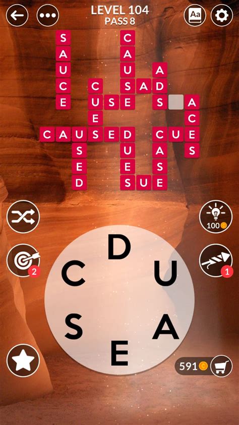 This makes Wordscapes level 4104 a hard challenge in the later levels for most users All Wordscapes answers for Level 4104 Brim including can, con, ion, and more. . Wordscape level 104